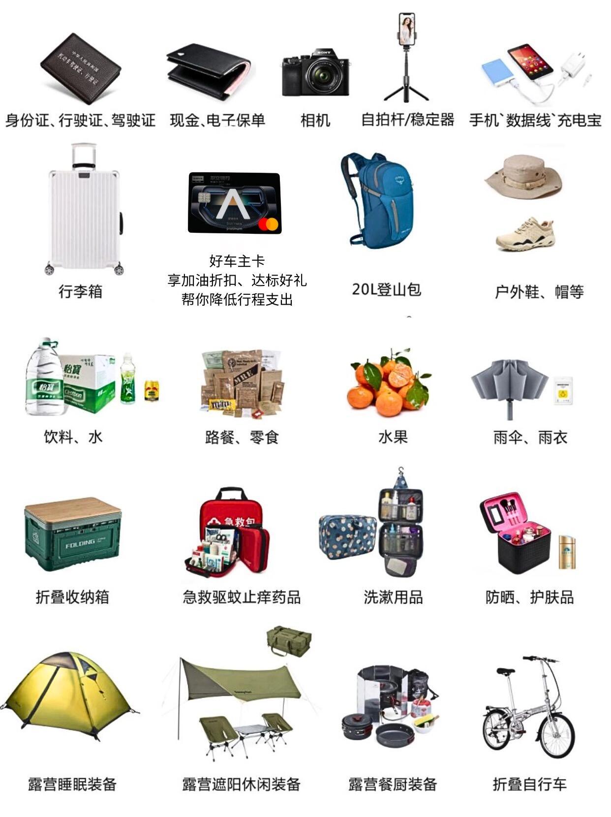 全面准备，驾车出游必备物品清单